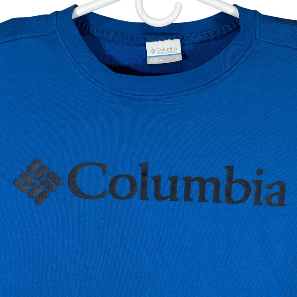 Columbia Mens Blue Logo Crewneck Sweatshirt AM0954 Size Medium